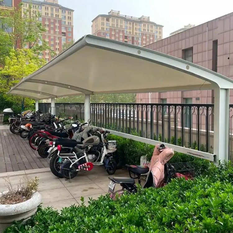 昆明膜结构电动车棚